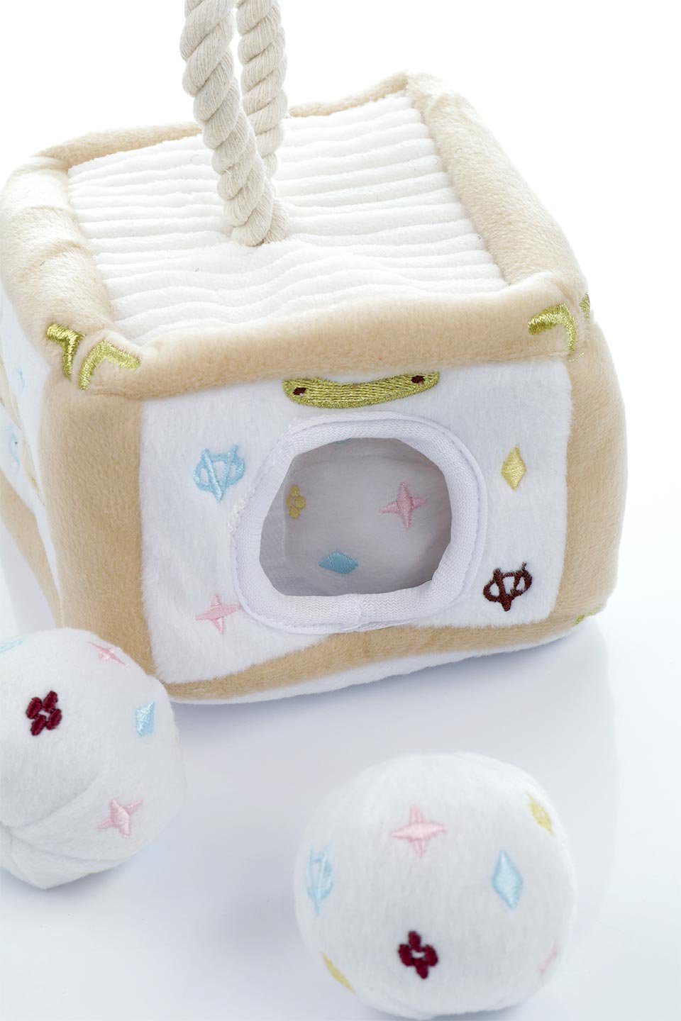 White Chewy Vuiton Interactive Trunk ルイヴィトン・マルチカラートランク・パロディーぬいぐるみ