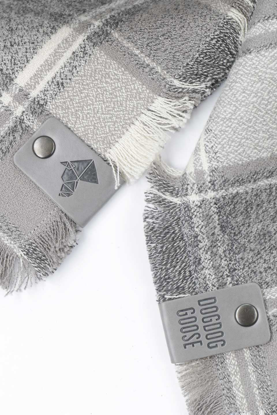 Ash Fringed Flannel Dog Bandana アッシュ・フリンジドッグバンダナ / DOGDOG GOOSE
