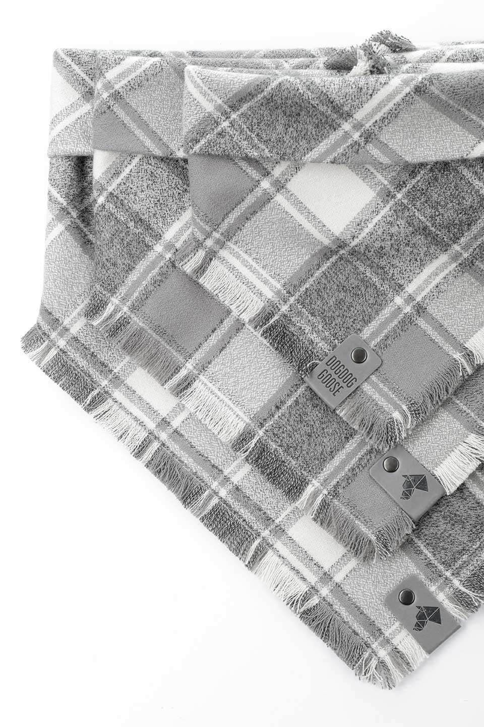 Ash Fringed Flannel Dog Bandana アッシュ・フリンジドッグバンダナ / DOGDOG GOOSE