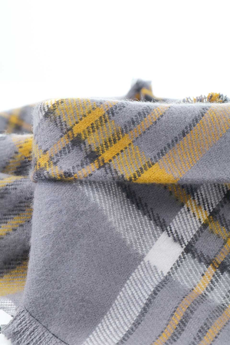 Turmeric Fringed Flannel Dog Bandana ターメリック・フリンジドッグバンダナ / DOGDOG GOOSE