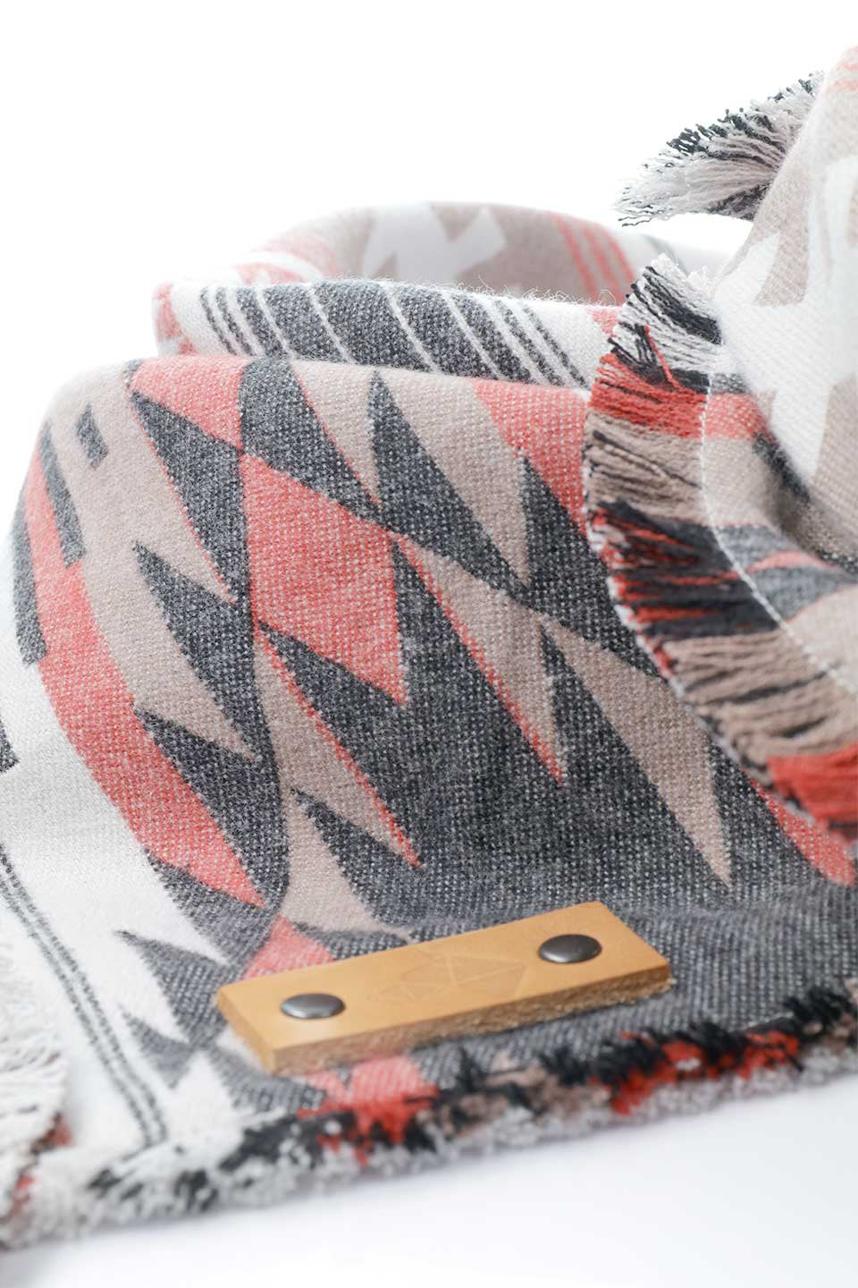 Shale Luxe Fringed Flannel Dog Bandana シェール・フリンジドッグバンダナ / DOGDOG GOOSE