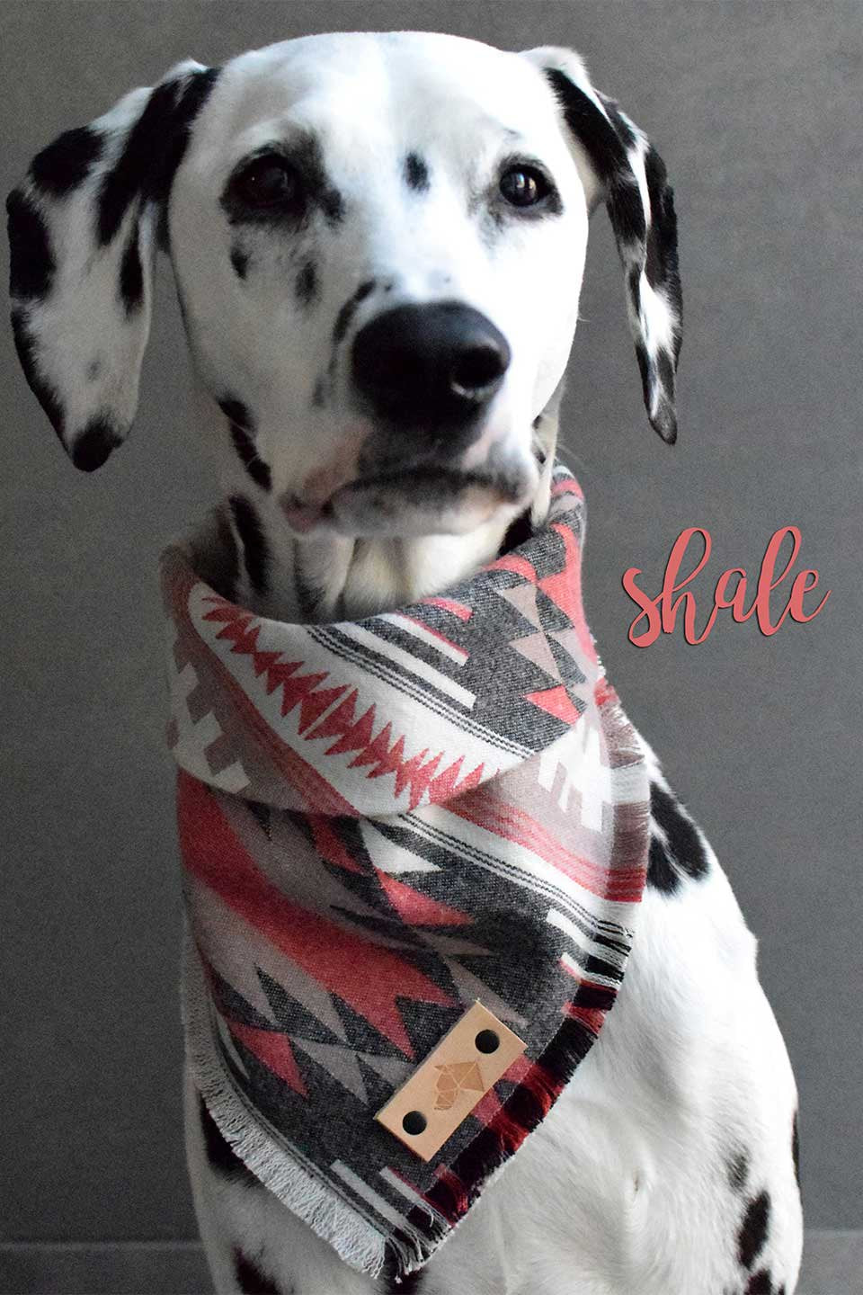 Shale Luxe Fringed Flannel Dog Bandana シェール・フリンジドッグバンダナ / DOGDOG GOOSE