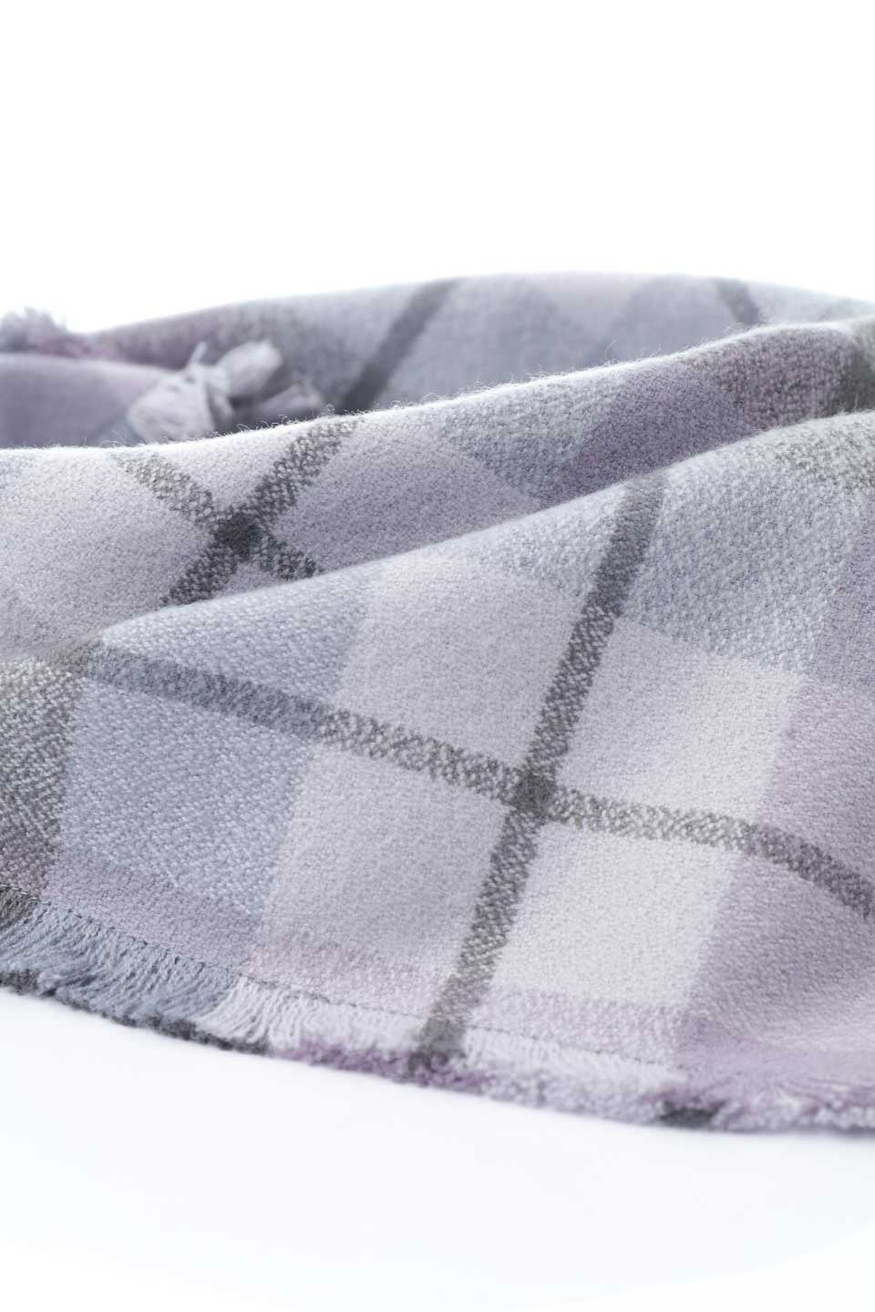Amethyst Fringed Flannel Dog Bandana アメジスト・フリンジドッグバンダナ / DOGDOG GOOSE
