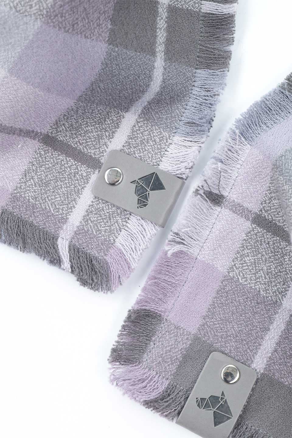 Amethyst Fringed Flannel Dog Bandana アメジスト・フリンジドッグバンダナ / DOGDOG GOOSE