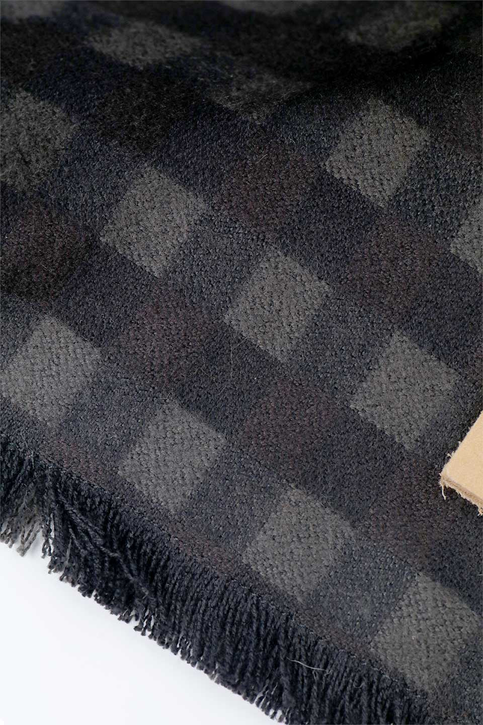 Sepia Fringed Flannel Dog Bandana セピア・フリンジドッグバンダナ / DOGDOG GOOSE