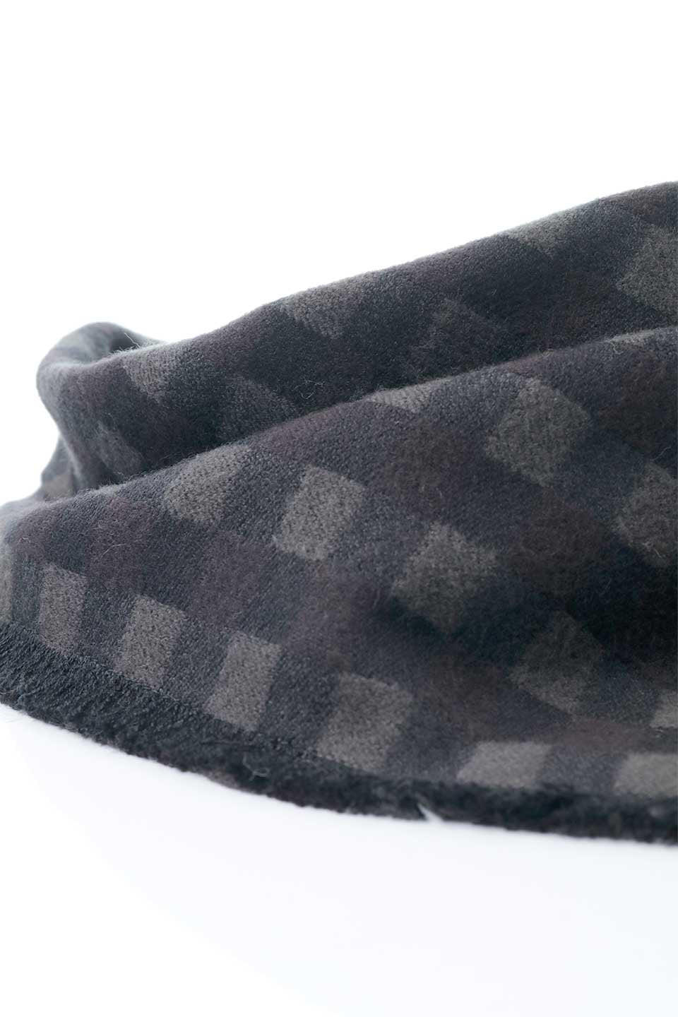 Sepia Fringed Flannel Dog Bandana セピア・フリンジドッグバンダナ / DOGDOG GOOSE