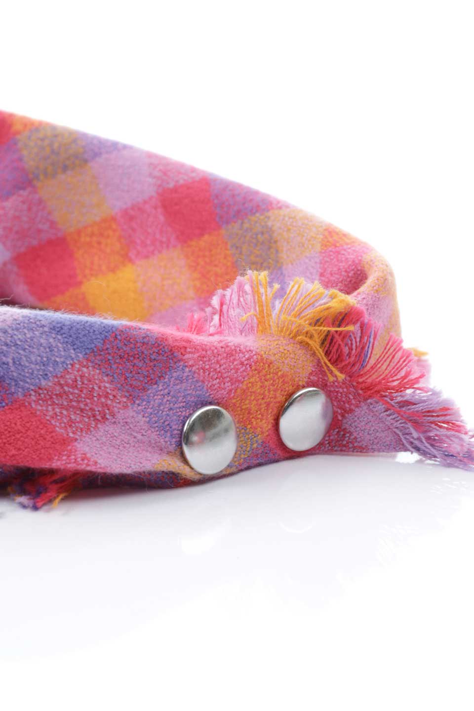 Carnelian Fringed Flannel Dog Bandana カーネリアン・フリンジドッグバンダナ / DOGDOG GOOSE