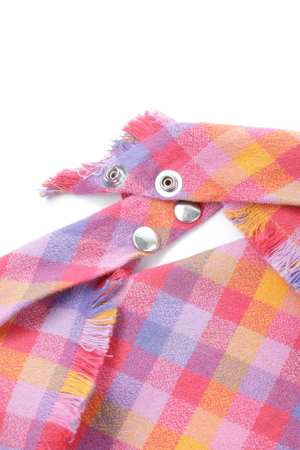 Carnelian Fringed Flannel Dog Bandana カーネリアン・フリンジドッグバンダナ / DOGDOG GOOSE