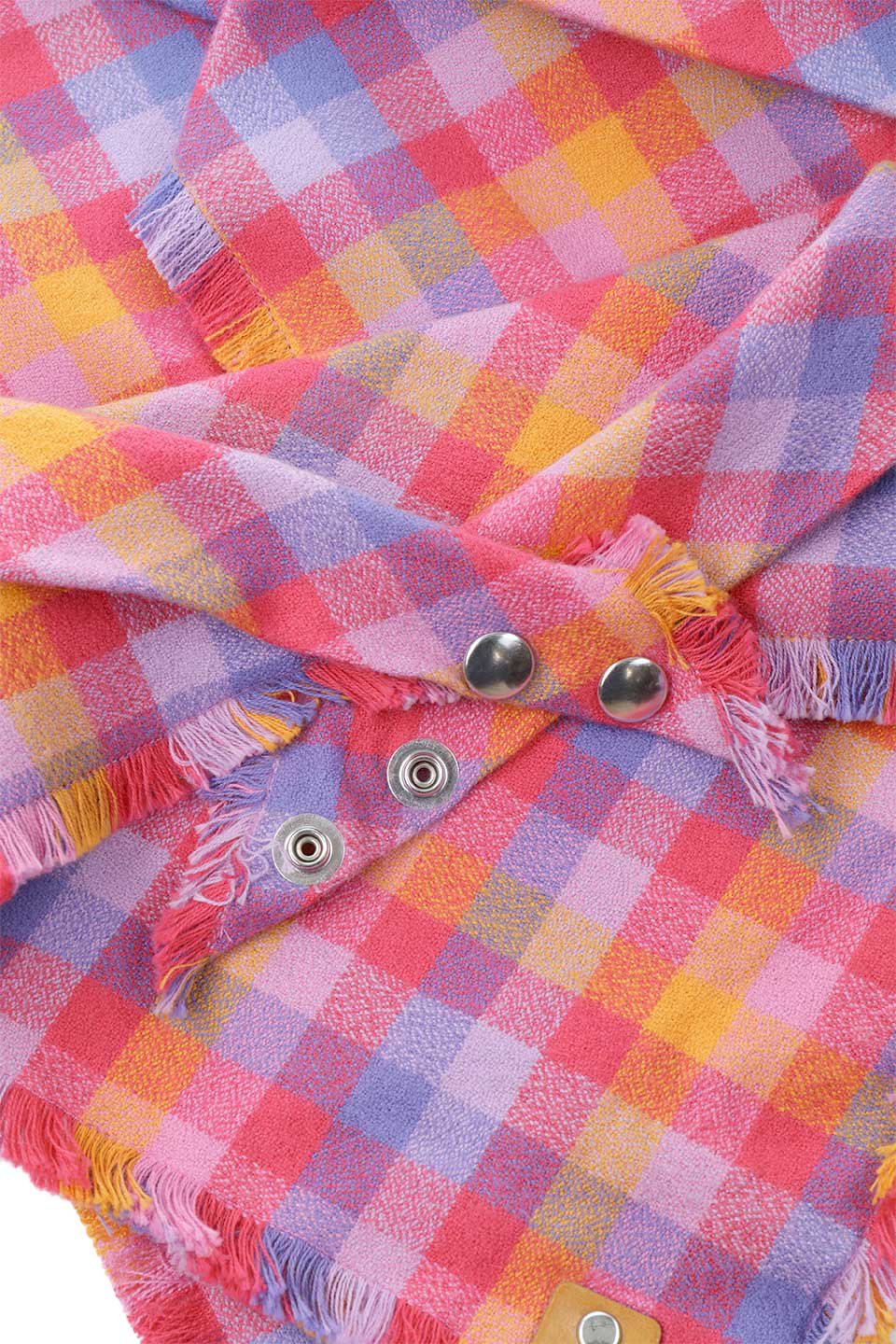 Carnelian Fringed Flannel Dog Bandana カーネリアン・フリンジドッグバンダナ / DOGDOG GOOSE