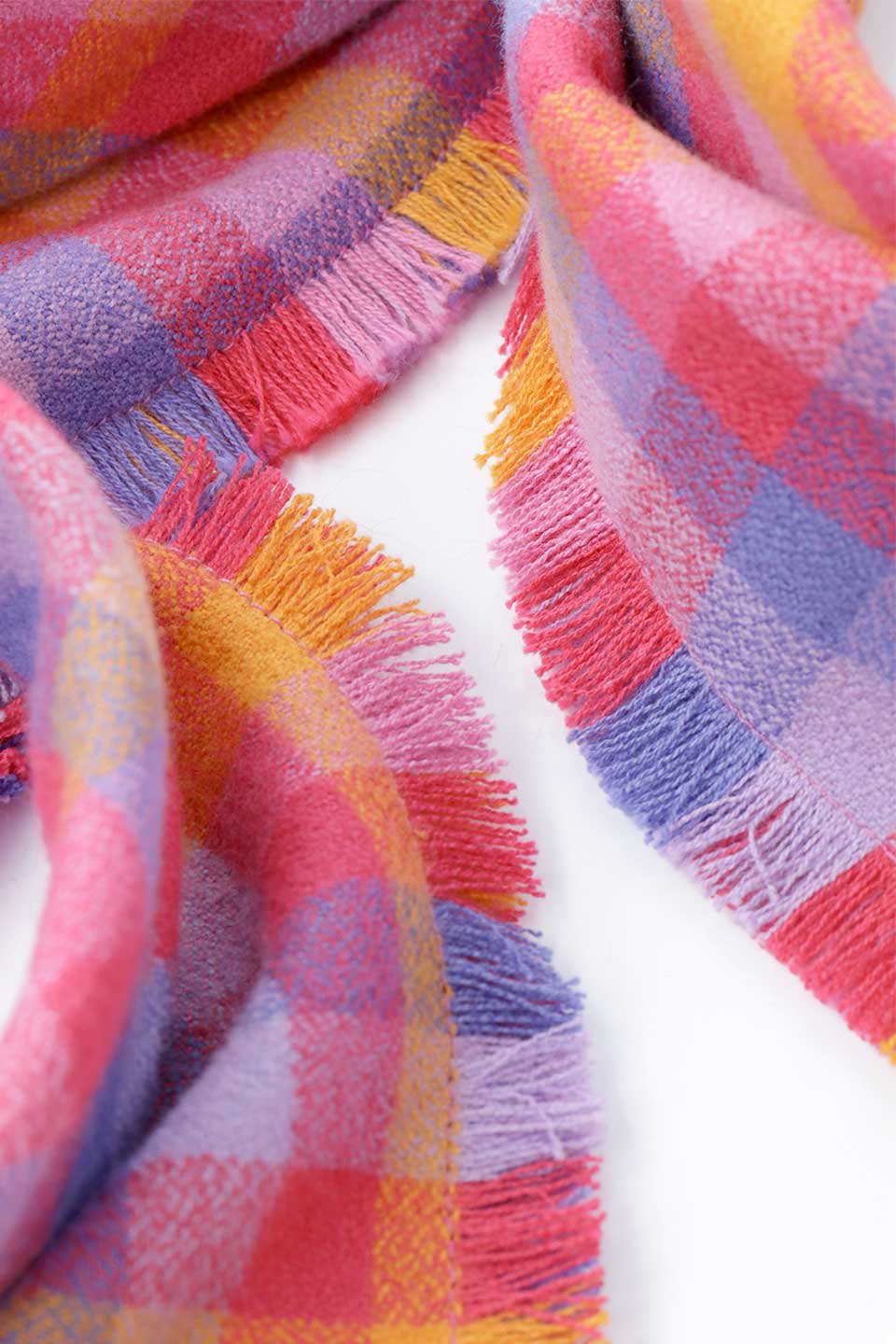 Carnelian Fringed Flannel Dog Bandana カーネリアン・フリンジドッグバンダナ / DOGDOG GOOSE