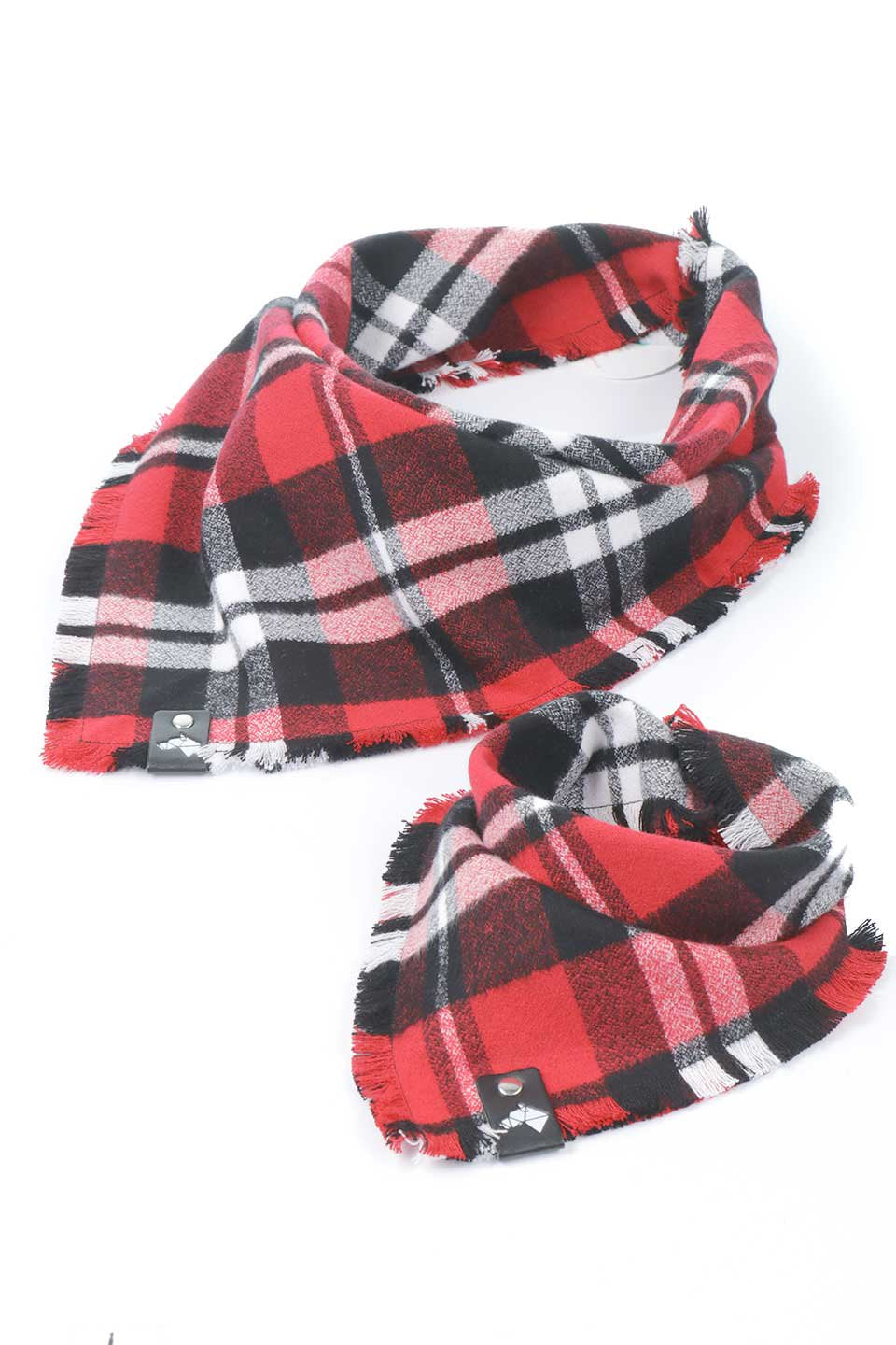 Klaus Fringed Flannel Dog Bandana クラウス・フリンジドッグバンダナ / DOGDOG GOOSE