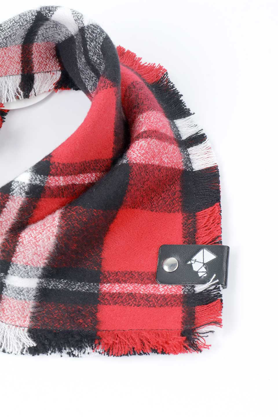 Klaus Fringed Flannel Dog Bandana クラウス・フリンジドッグバンダナ / DOGDOG GOOSE