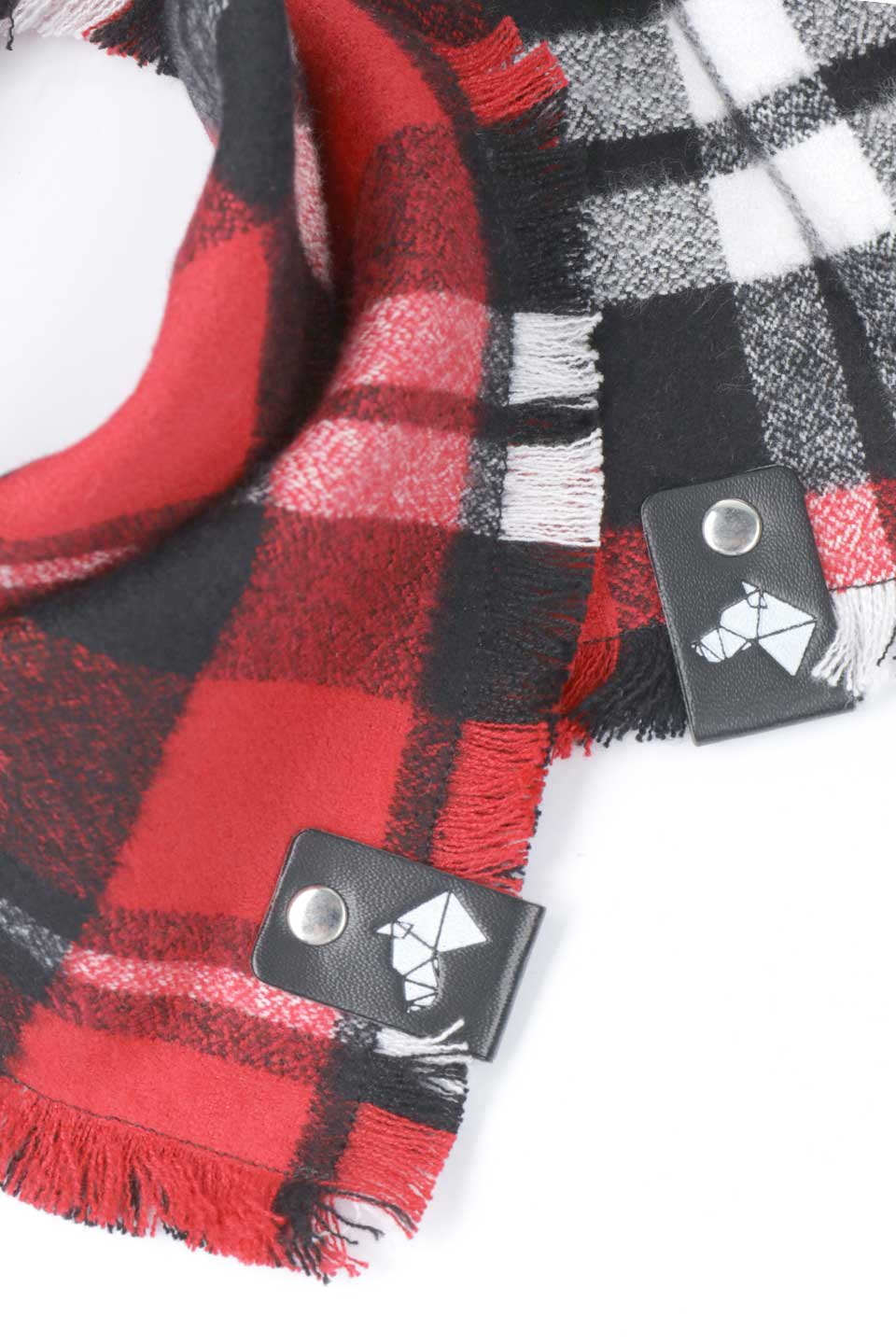 Klaus Fringed Flannel Dog Bandana クラウス・フリンジドッグバンダナ / DOGDOG GOOSE