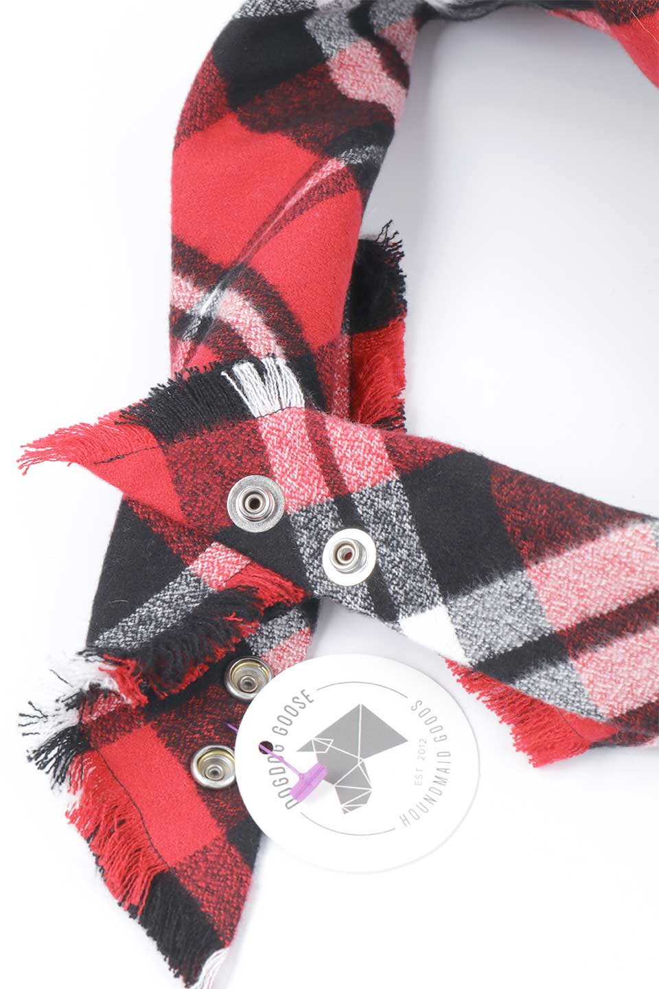 Klaus Fringed Flannel Dog Bandana クラウス・フリンジドッグバンダナ / DOGDOG GOOSE