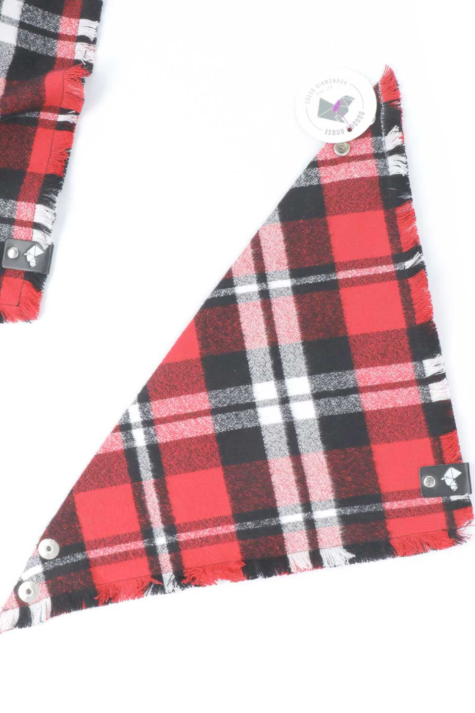 Klaus Fringed Flannel Dog Bandana クラウス・フリンジドッグバンダナ / DOGDOG GOOSE