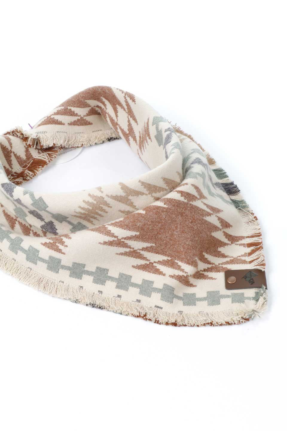 Tucson Luxe Fringed Flannel Dog Bandana ツーソン・フリンジドッグバンダナ / DOGDOG GOOSE