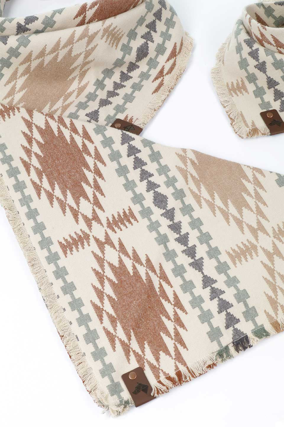 Tucson Luxe Fringed Flannel Dog Bandana ツーソン・フリンジドッグバンダナ / DOGDOG GOOSE