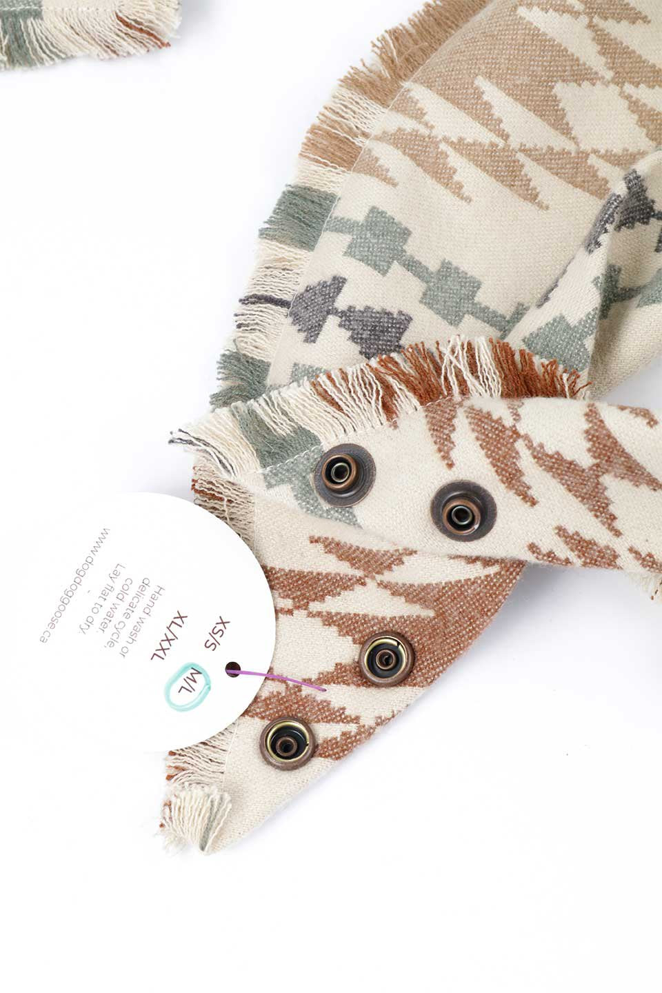 Tucson Luxe Fringed Flannel Dog Bandana ツーソン・フリンジドッグバンダナ / DOGDOG GOOSE