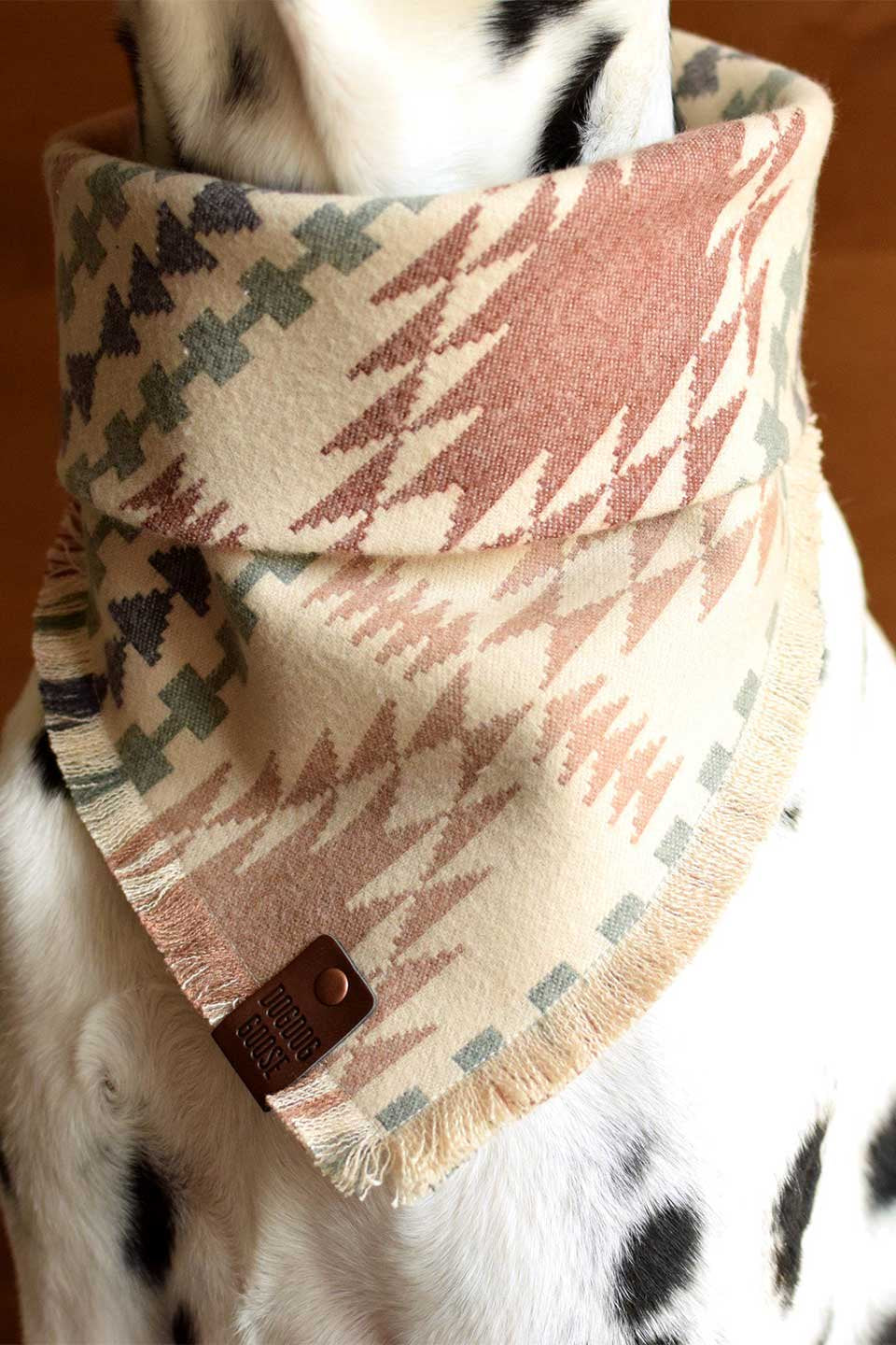 Tucson Luxe Fringed Flannel Dog Bandana ツーソン・フリンジドッグバンダナ / DOGDOG GOOSE