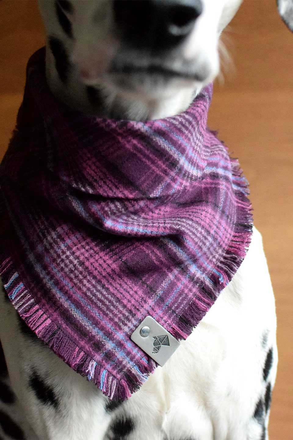 Lupine Fringed Flannel Dog Bandana ルパイン・フリンジドッグバンダナ / DOGDOG GOOSE