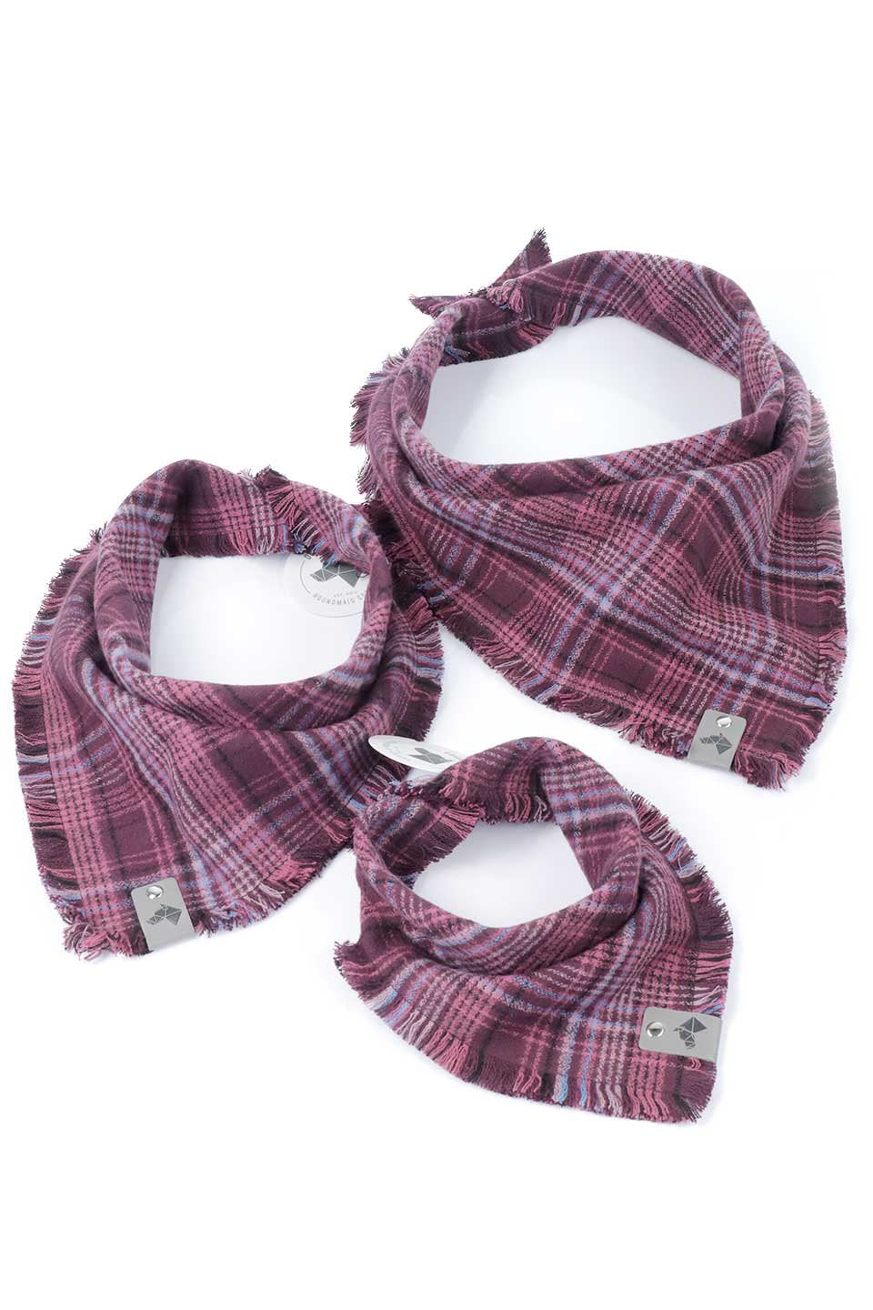Lupine Fringed Flannel Dog Bandana ルパイン・フリンジドッグバンダナ / DOGDOG GOOSE