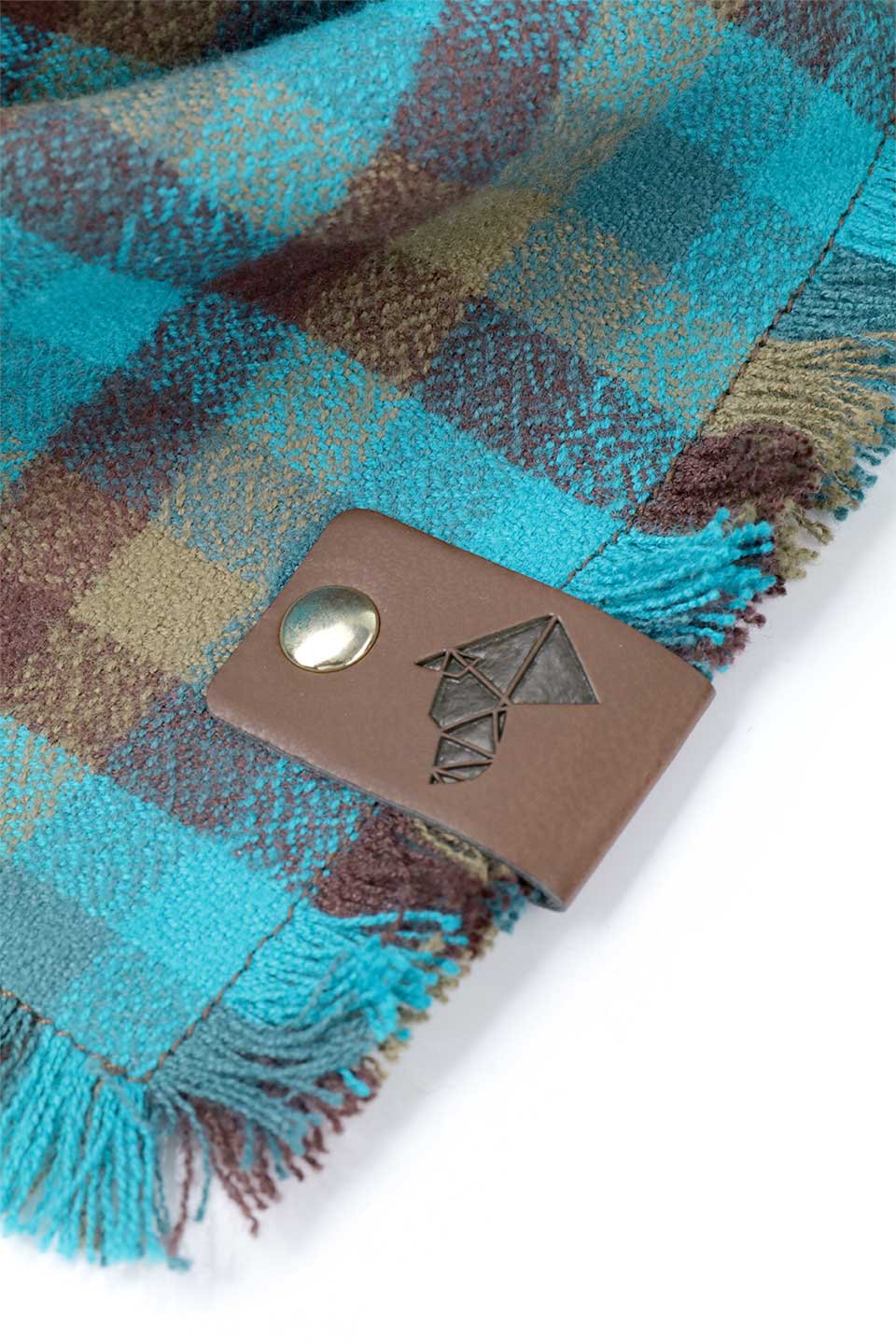 Evergreen Fringed Flannel Dog Bandana エバーグリーン・フリンジドッグバンダナ / DOGDOG GOOSE