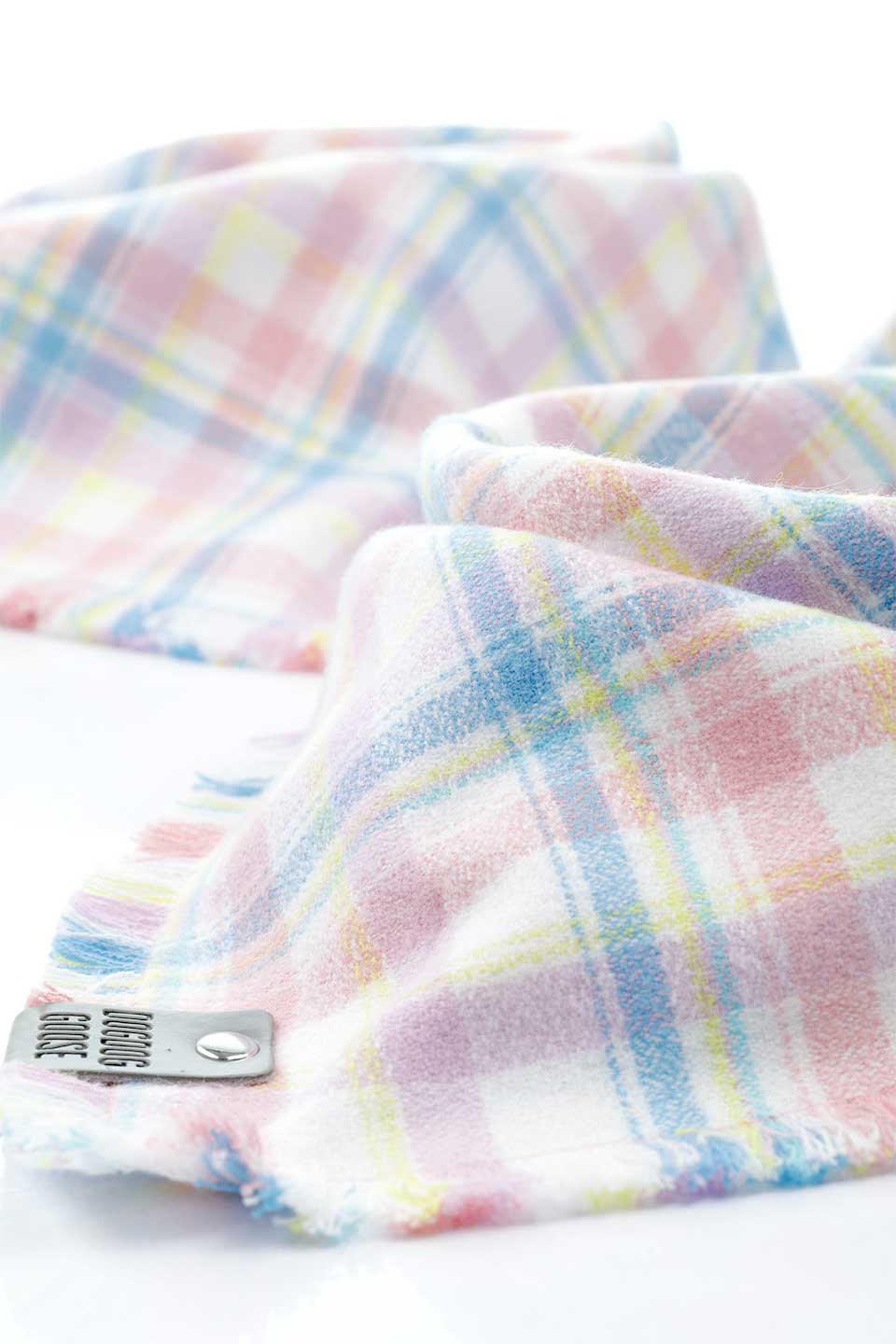 Aura Fringed Flannel Dog Bandana オーラ・フリンジドッグバンダナ / DOGDOG GOOSE