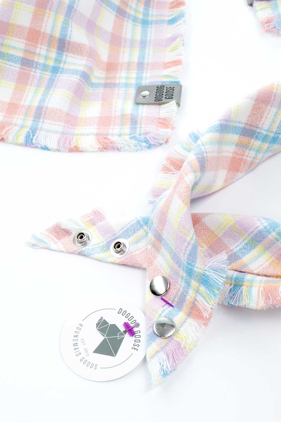Aura Fringed Flannel Dog Bandana オーラ・フリンジドッグバンダナ / DOGDOG GOOSE
