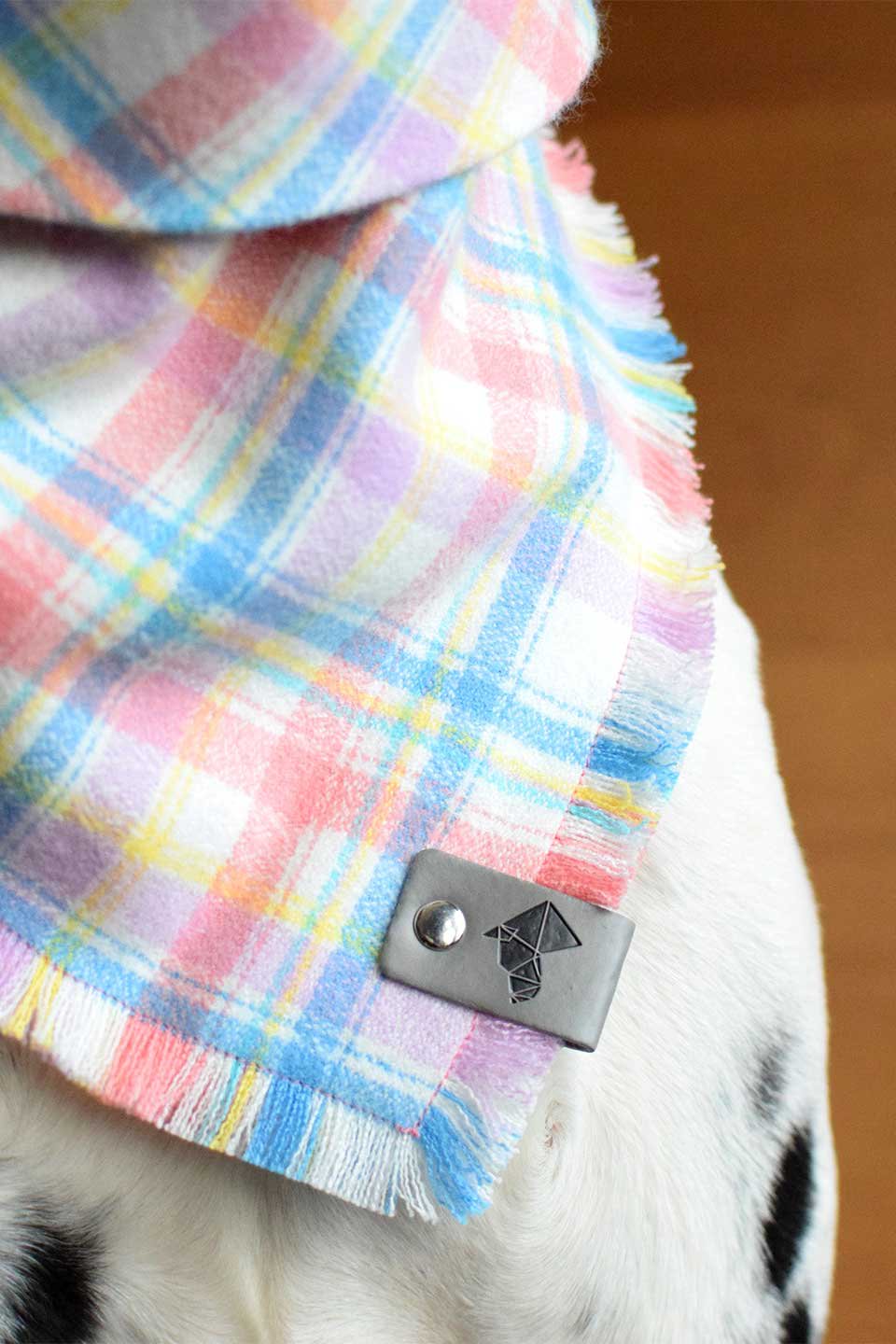 Aura Fringed Flannel Dog Bandana オーラ・フリンジドッグバンダナ / DOGDOG GOOSE
