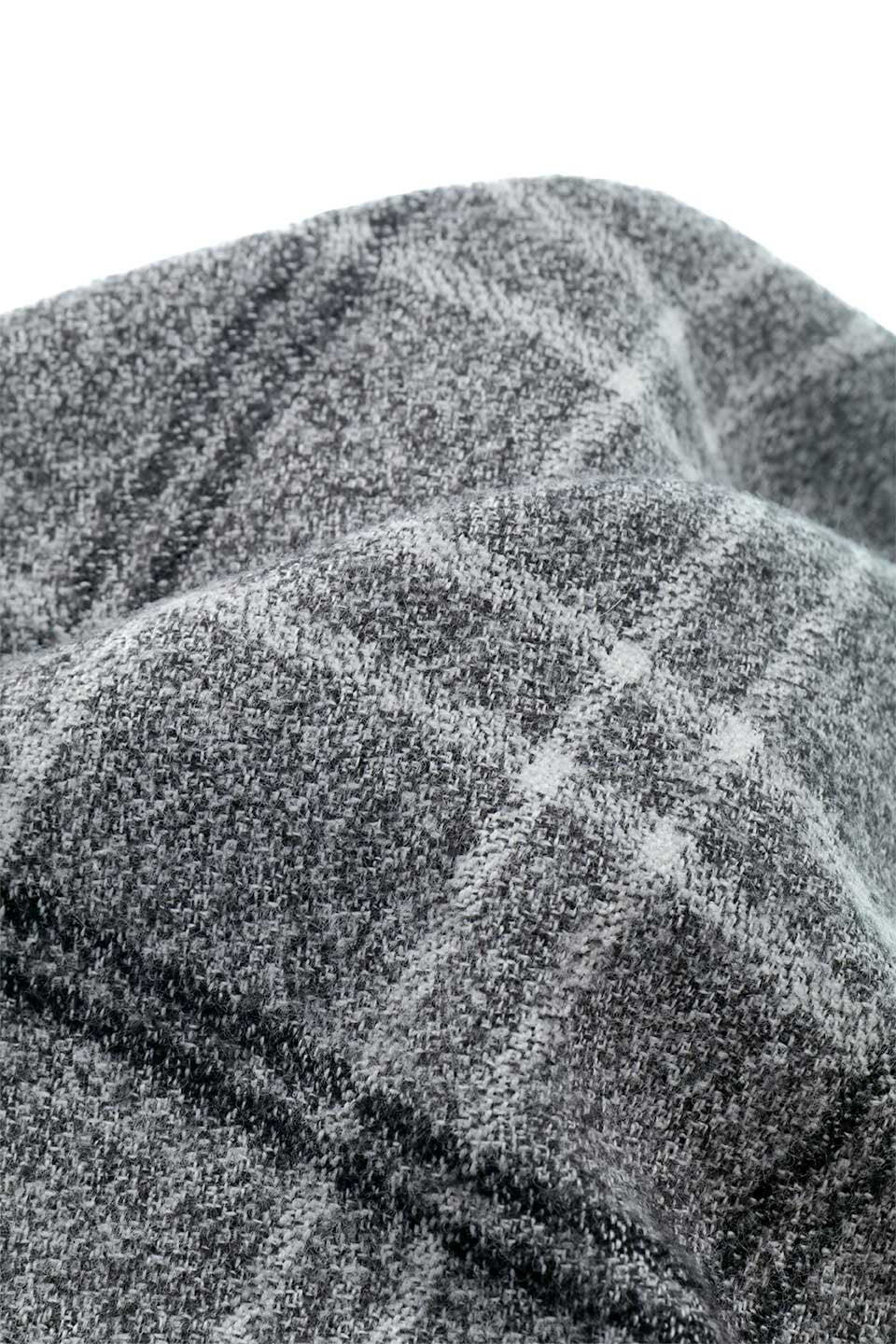 Graphite Fringed Flannel Dog Bandana グラファイト・フリンジドッグバンダナ / DOGDOG GOOSE