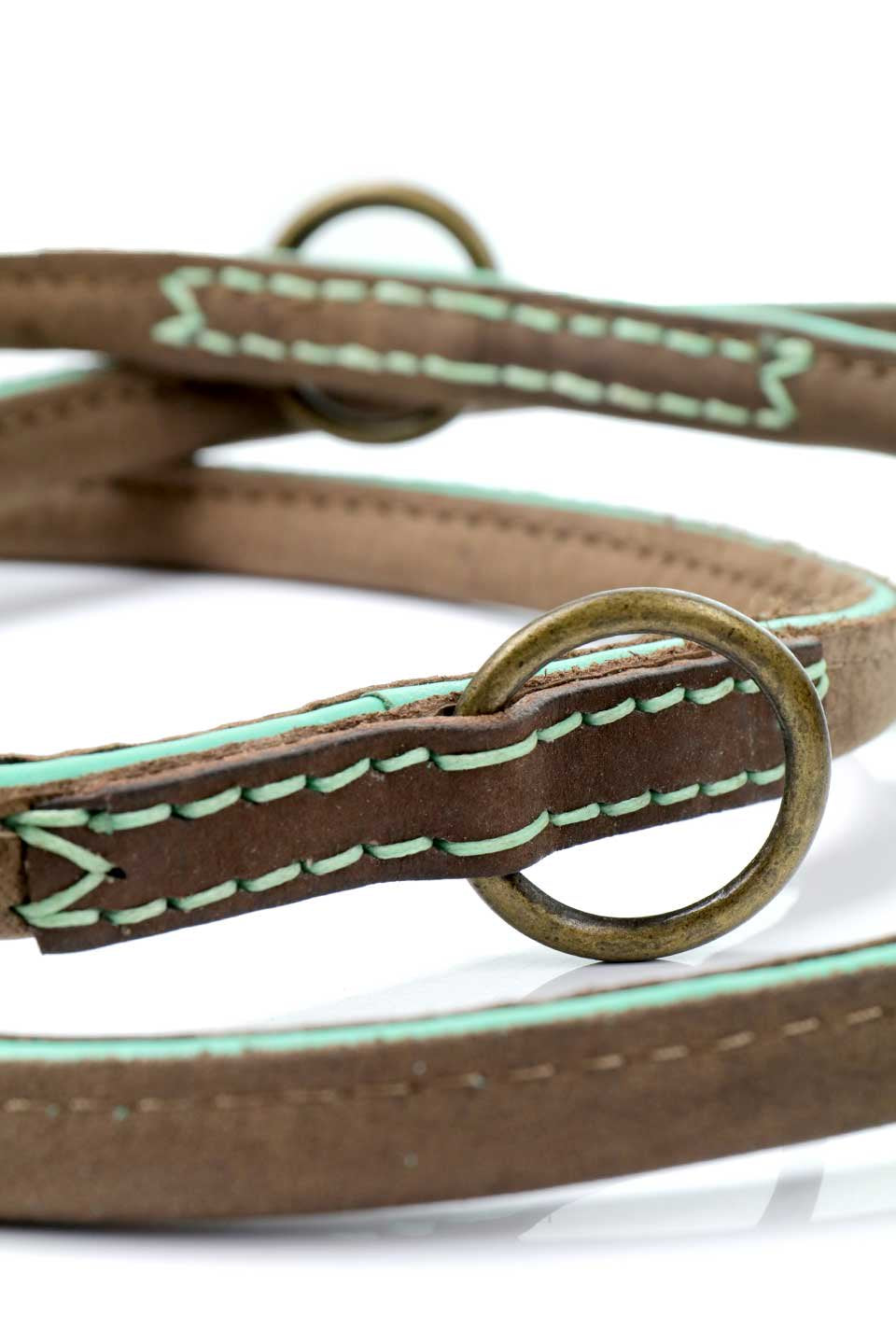 Johnny Cash Leather Dog Lead / DOG WITH A MISSION