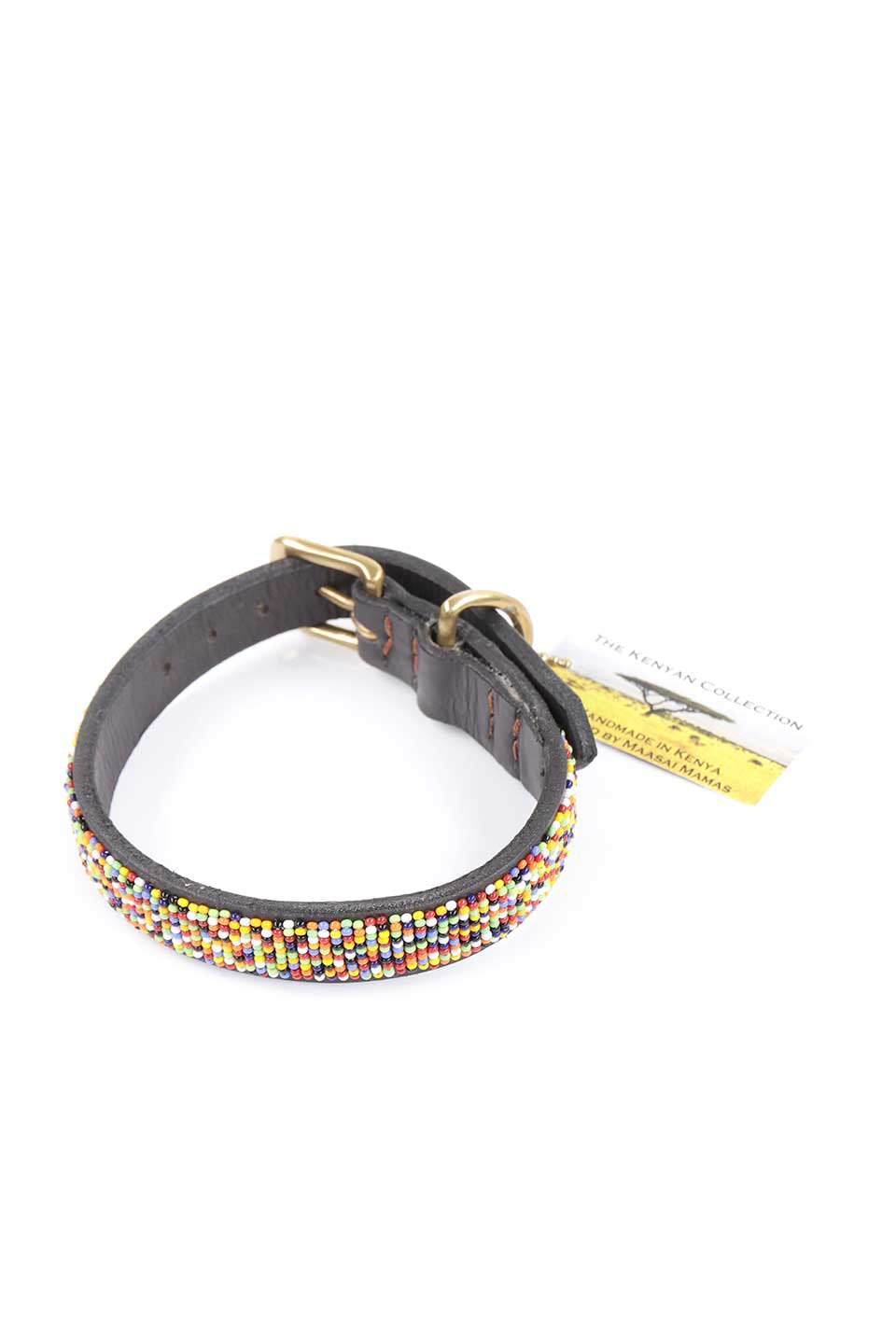Confetti Beaded Dog Collar 12" コンフェッティ・ビーズドッグカラー / by THE KENYAN COLLECTION