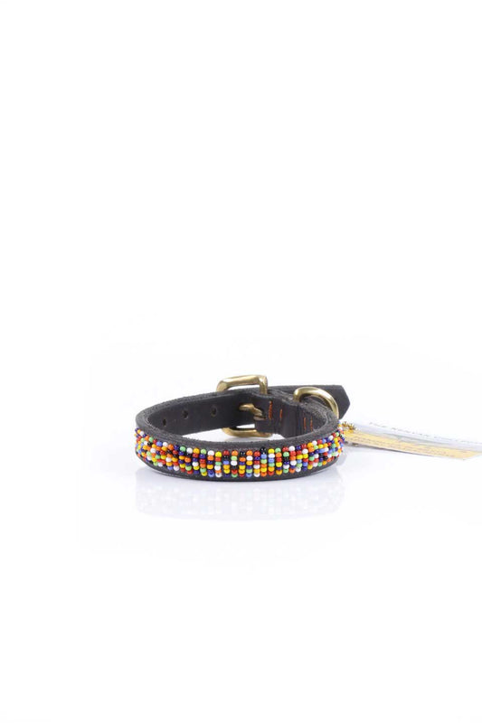 Confetti Beaded Dog Collar 8" コンフェッティ・ビーズドッグカラー / by THE KENYAN COLLECTION