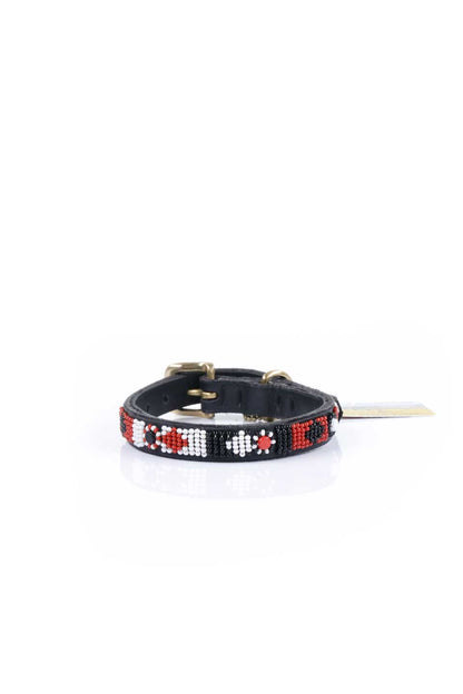 Maasai Shield Beaded Dog Collar 10" マサイシールド・ビーズドッグカラー / by THE KENYAN COLLECTION