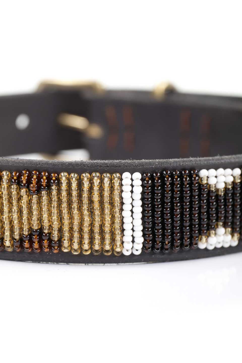 Earth Beaded Dog Collar 16" アース・ビーズドッグカラー / by THE KENYAN COLLECTION