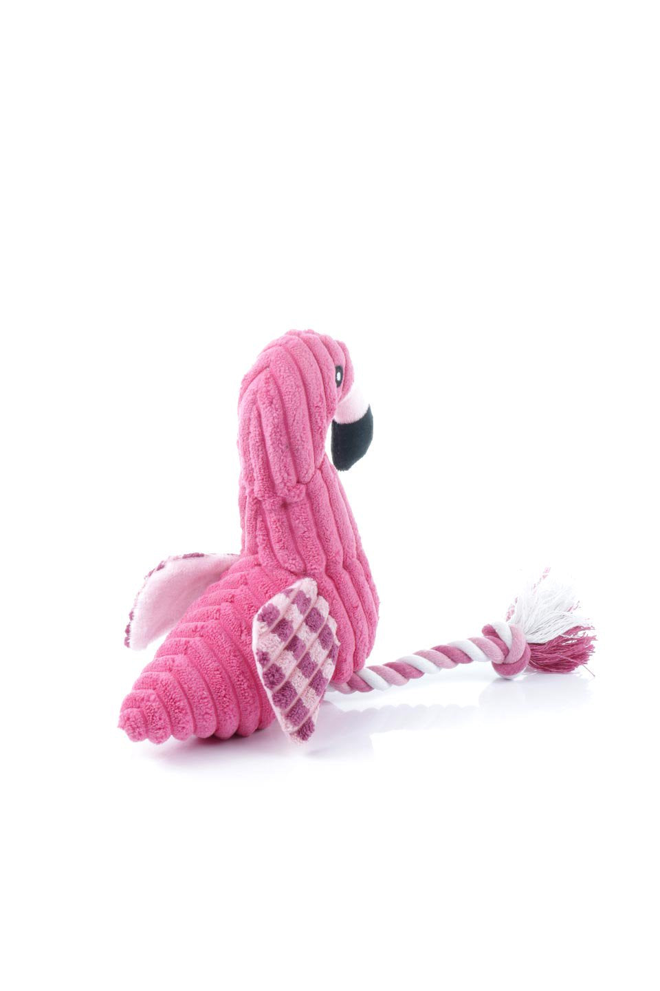 Plush Flamingo Dog Toy ロープ足のフラミンゴ・犬用オモチャ