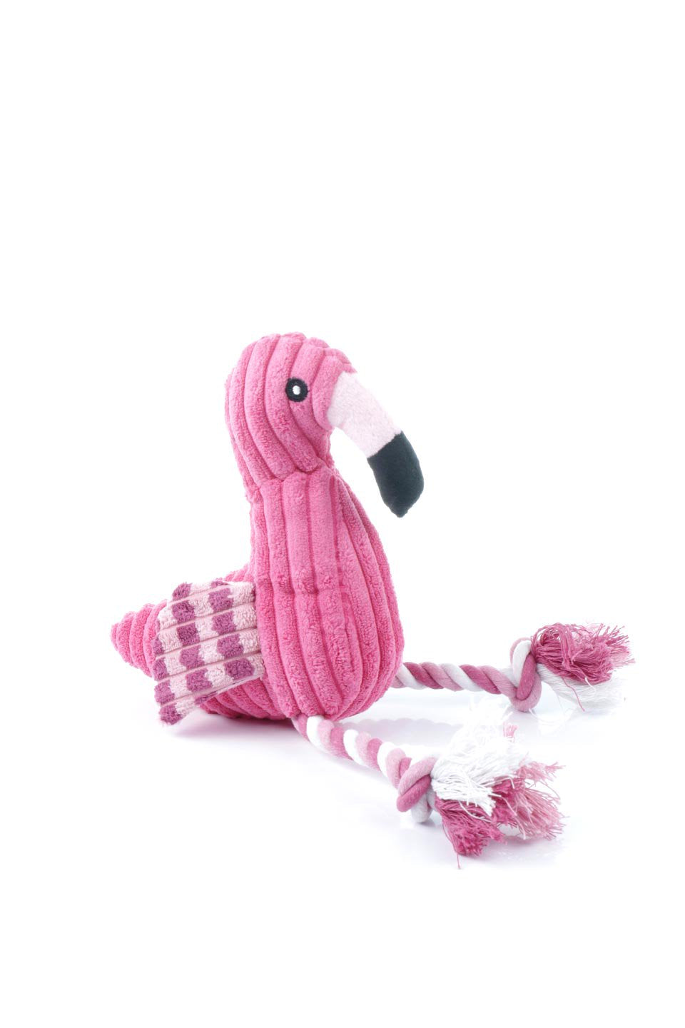 Plush Flamingo Dog Toy ロープ足のフラミンゴ・犬用オモチャ