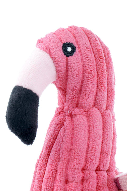 Plush Flamingo Dog Toy ロープ足のフラミンゴ・犬用オモチャ