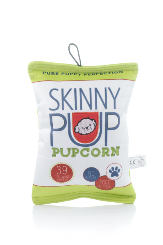 Skinny Pup Pupcorn Dog Toy (L) スキニーポップポップコーン・パロディーぬいぐるみ