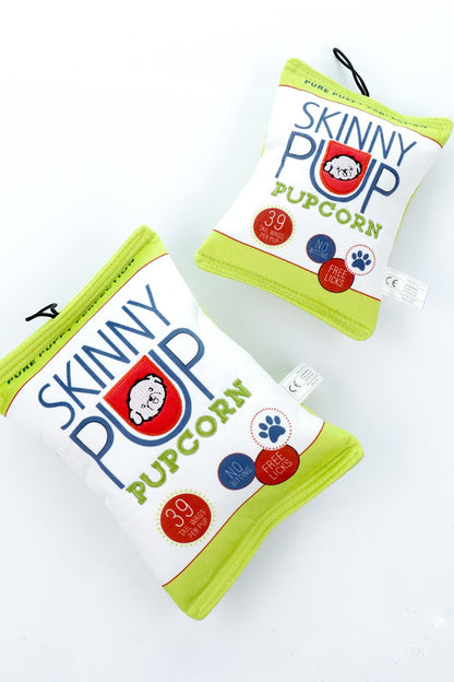 Skinny Pup Pupcorn Dog Toy (S) スキニーポップポップコーン・パロディーぬいぐるみ