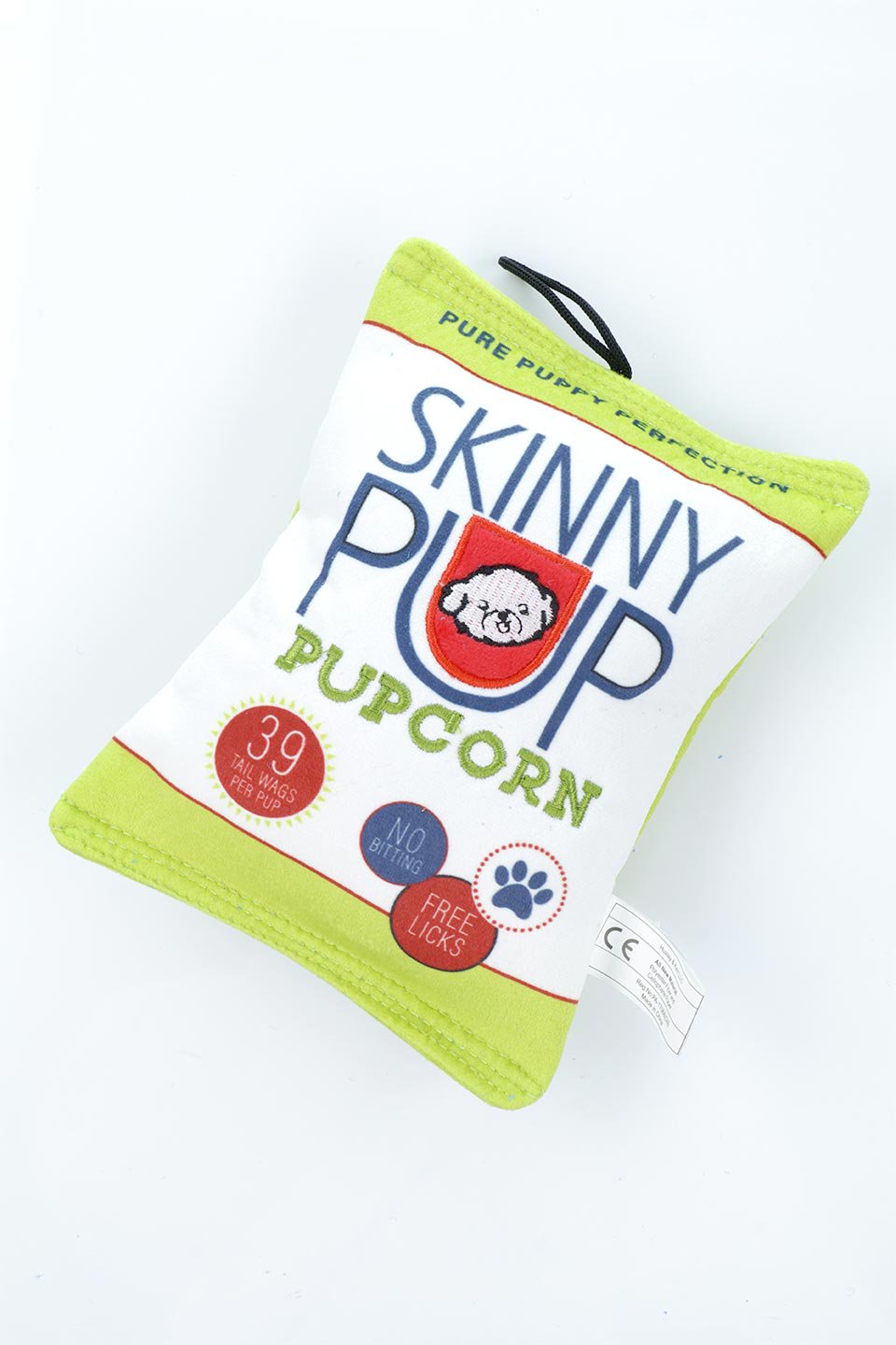 Skinny Pup Pupcorn Dog Toy (S) スキニーポップポップコーン・パロディーぬいぐるみ