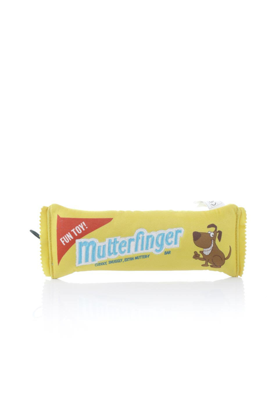 Mutterfinger Dog Toy (L) バターフィンガー・パロディーぬいぐるみ