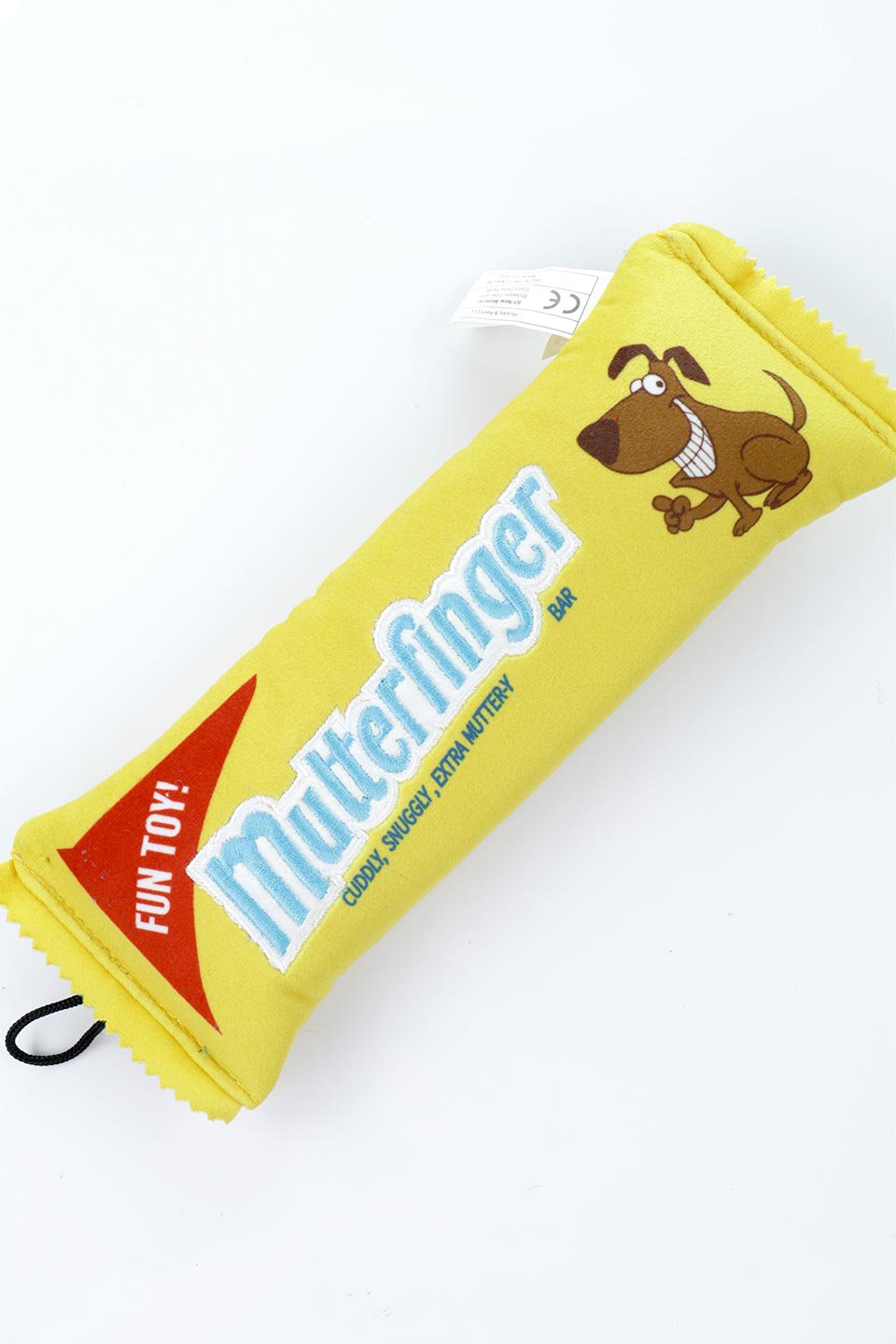 Mutterfinger Dog Toy (L) バターフィンガー・パロディーぬいぐるみ