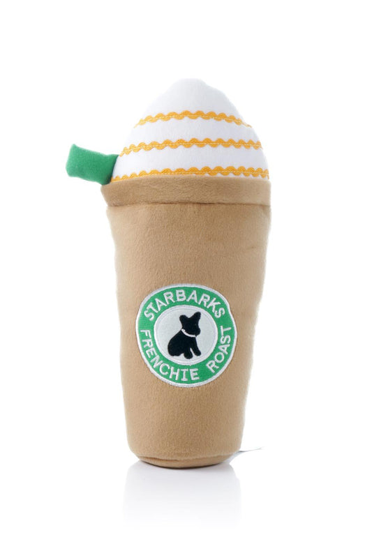 Starbarks Frenchie Roast Plush Toy (XL) スターバックス・フレンチロースト・パロディーぬいぐるみ