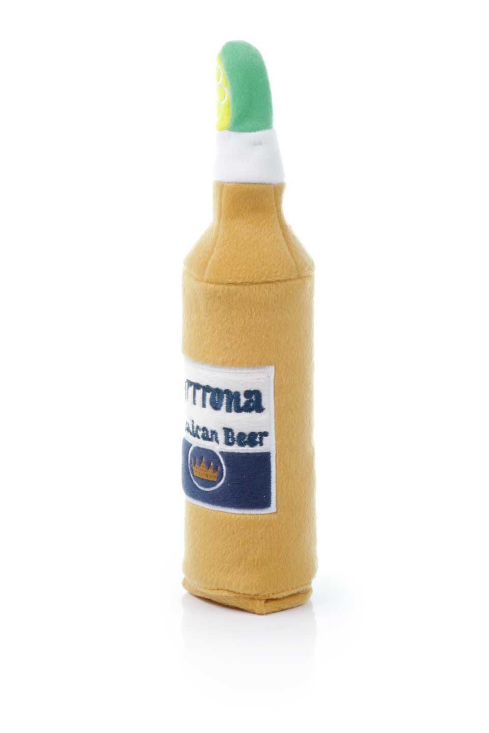 Grrrona Beer Water Bottle Crackler Toy コロナ瓶ペットボトル入り・パロディーぬいぐるみ