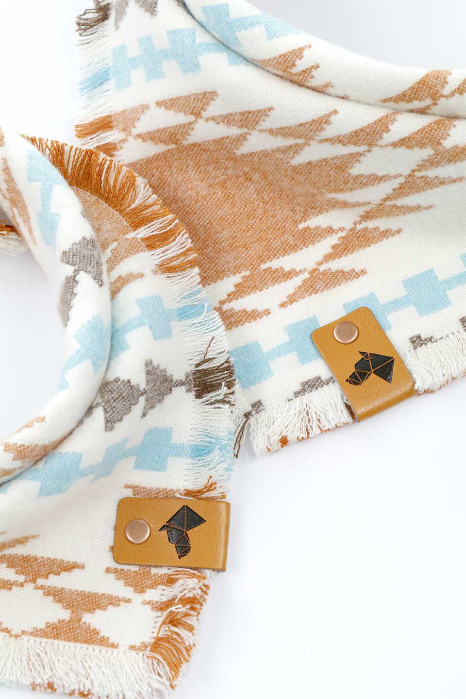 Sedona Luxe Fringed Flannel Dog Bandana セドナ・フリンジドッグバンダナ / DOGDOG GOOSE