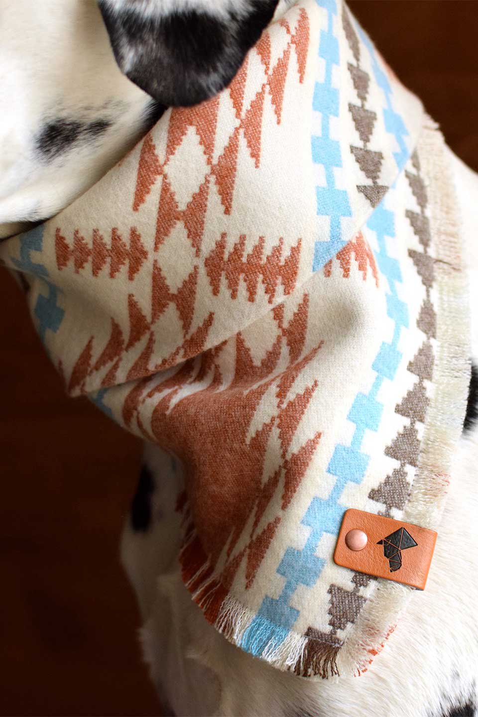 Sedona Luxe Fringed Flannel Dog Bandana セドナ・フリンジドッグバンダナ / DOGDOG GOOSE